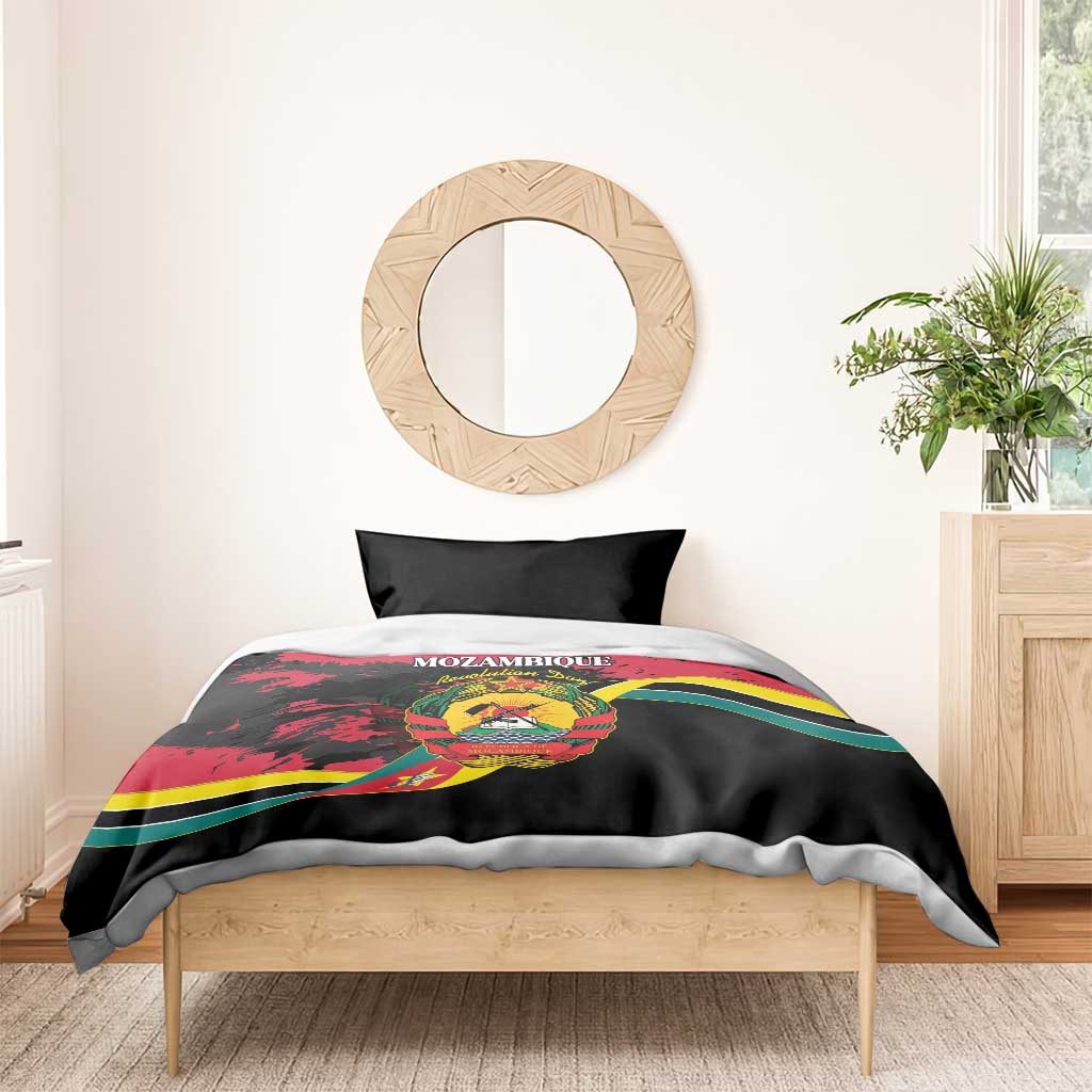 Mozambique Revolution Day Bedding Set Coat Of Arms FRELIMO - Wonder Print Shop