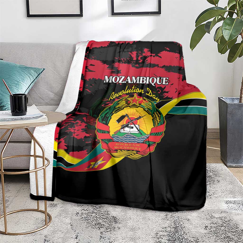 Mozambique Revolution Day Blanket Coat Of Arms FRELIMO - Wonder Print Shop