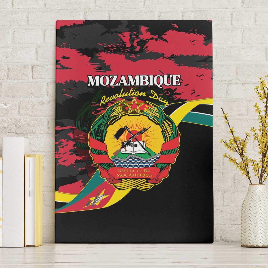 Mozambique Revolution Day Canvas Wall Art Coat Of Arms FRELIMO - Wonder Print Shop