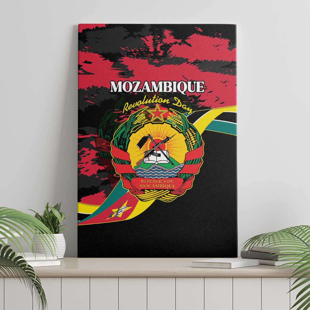 Mozambique Revolution Day Canvas Wall Art Coat Of Arms FRELIMO - Wonder Print Shop
