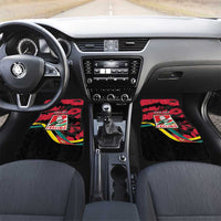 Mozambique Revolution Day Car Mats Coat Of Arms FRELIMO - Wonder Print Shop