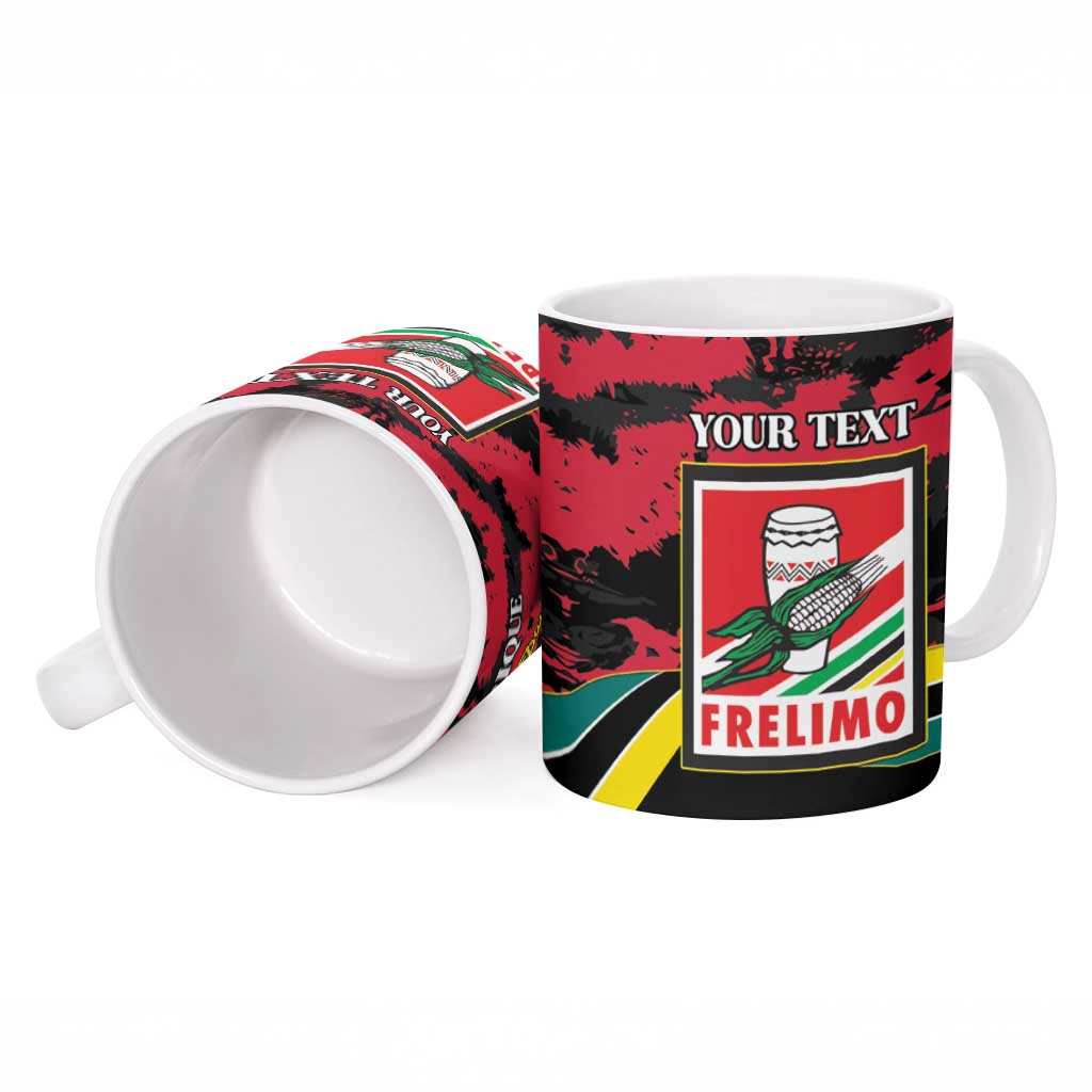 Personalized Mozambique Revolution Day Ceramic Mug Coat Of Arms FRELIMO - Wonder Print Shop