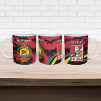 Personalized Mozambique Revolution Day Ceramic Mug Coat Of Arms FRELIMO - Wonder Print Shop