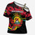Personalized Mozambique Revolution Day Cross Shoulder Shirt Coat Of Arms FRELIMO - Wonder Print Shop
