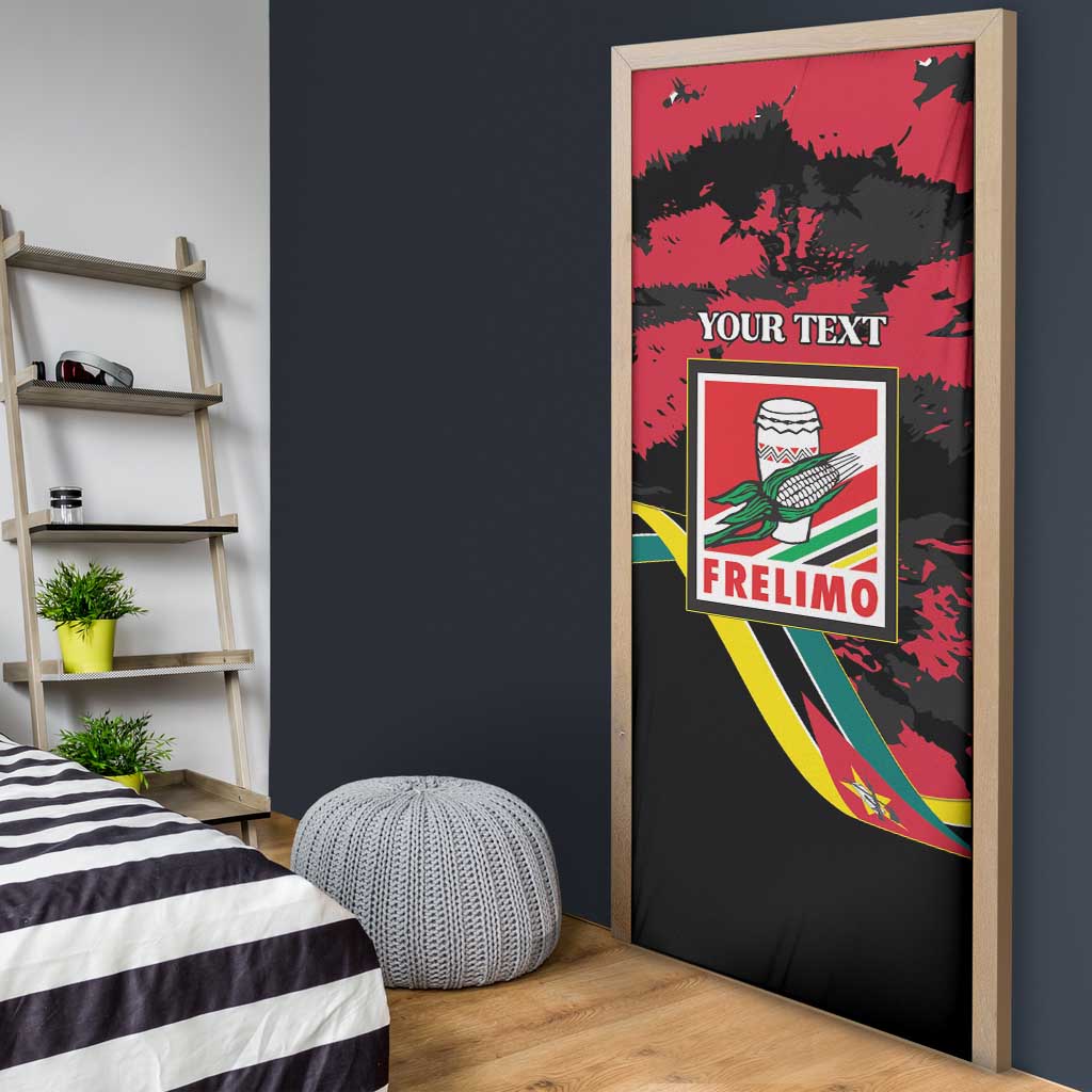 Personalized Mozambique Revolution Day Door Cover Coat Of Arms FRELIMO - Wonder Print Shop