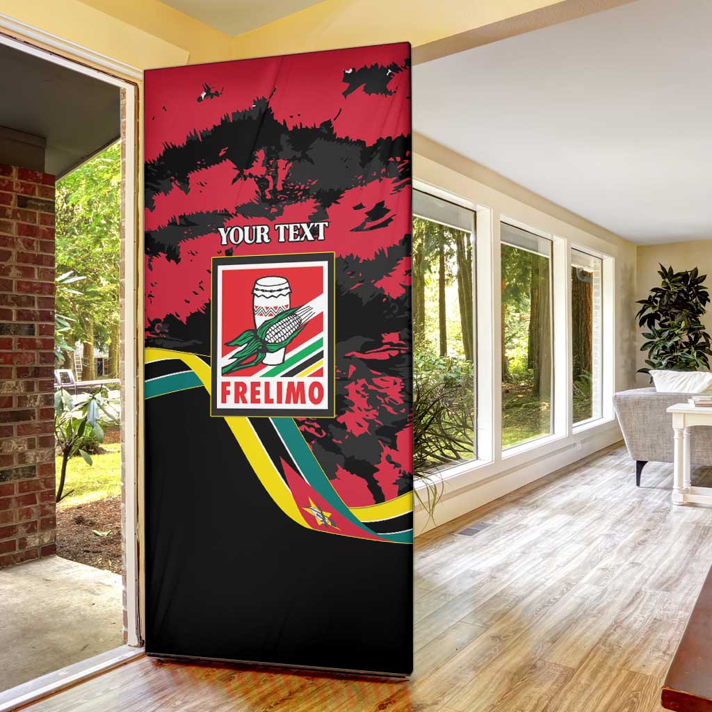 Personalized Mozambique Revolution Day Door Cover Coat Of Arms FRELIMO - Wonder Print Shop