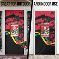 Personalized Mozambique Revolution Day Door Cover Coat Of Arms FRELIMO - Wonder Print Shop
