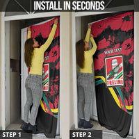 Personalized Mozambique Revolution Day Door Cover Coat Of Arms FRELIMO - Wonder Print Shop