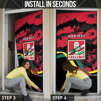 Personalized Mozambique Revolution Day Door Cover Coat Of Arms FRELIMO - Wonder Print Shop