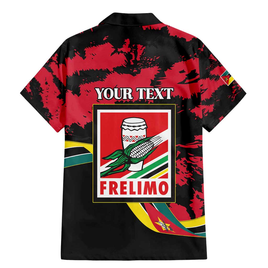 Personalized Mozambique Revolution Day Family Matching Mermaid Dress and Hawaiian Shirt Coat Of Arms FRELIMO - Wonder Print Shop