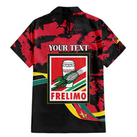 Personalized Mozambique Revolution Day Family Matching Mermaid Dress and Hawaiian Shirt Coat Of Arms FRELIMO - Wonder Print Shop