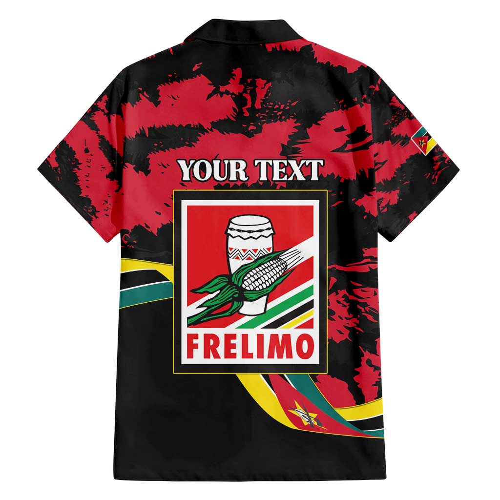 Personalized Mozambique Revolution Day Family Matching Tank Maxi Dress and Hawaiian Shirt Coat Of Arms FRELIMO - Wonder Print Shop