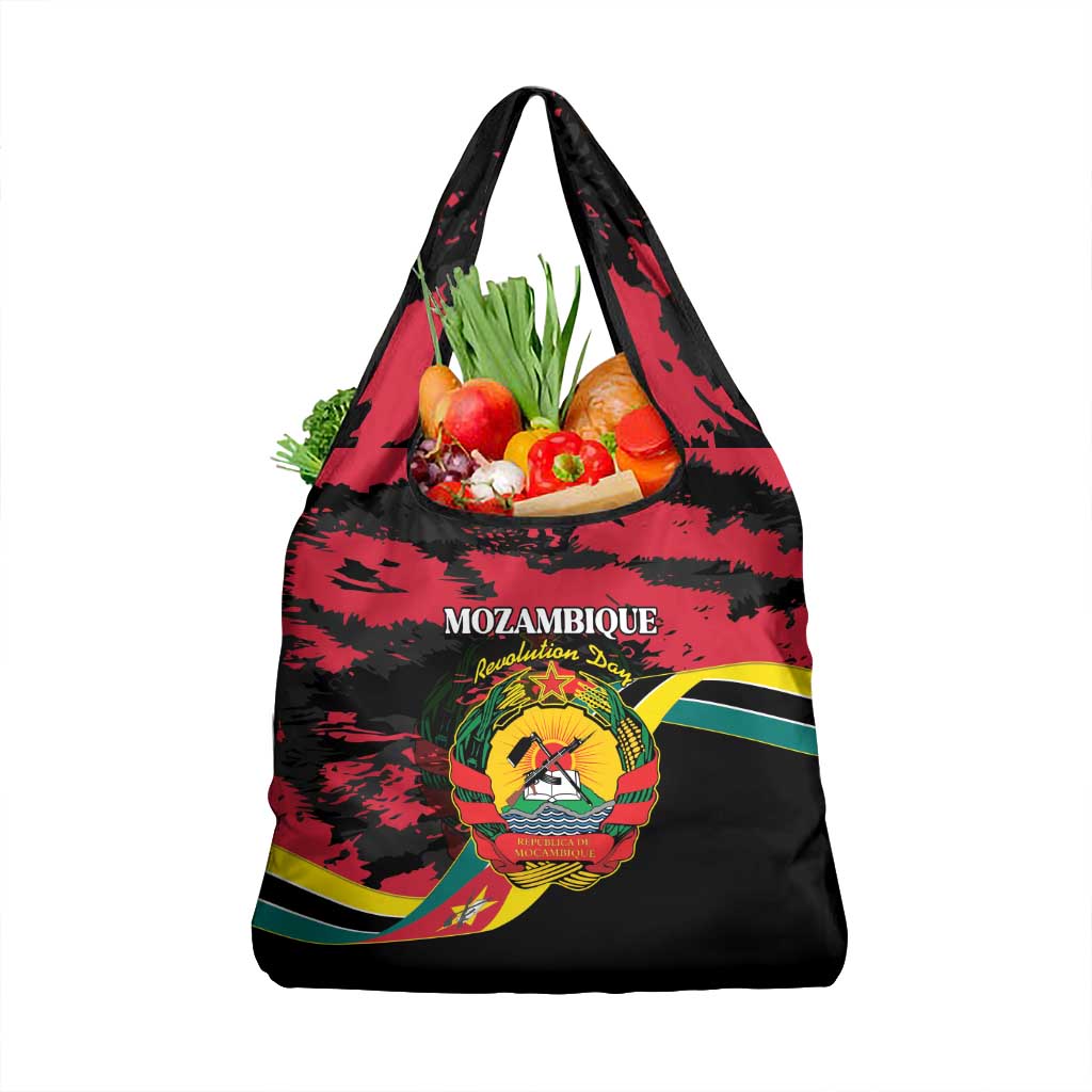 Mozambique Revolution Day Grocery Bag Coat Of Arms FRELIMO - Wonder Print Shop