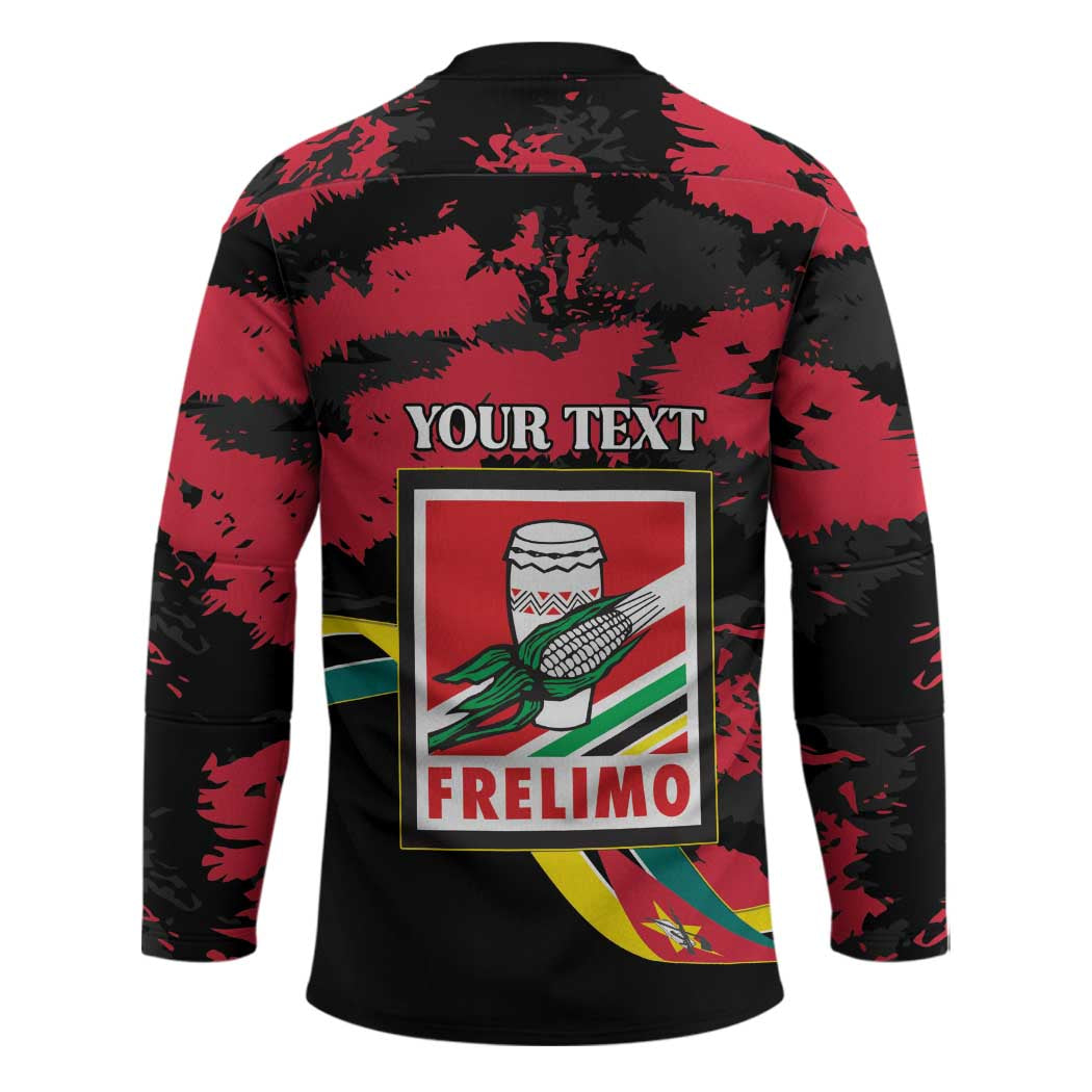 Personalized Mozambique Revolution Day Hockey Jersey Coat Of Arms FRELIMO - Wonder Print Shop