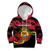 Personalized Mozambique Revolution Day Kid Hoodie Coat Of Arms FRELIMO - Wonder Print Shop