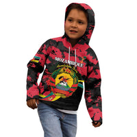 Personalized Mozambique Revolution Day Kid Hoodie Coat Of Arms FRELIMO - Wonder Print Shop
