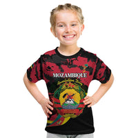 Personalized Mozambique Revolution Day Kid T Shirt Coat Of Arms FRELIMO - Wonder Print Shop