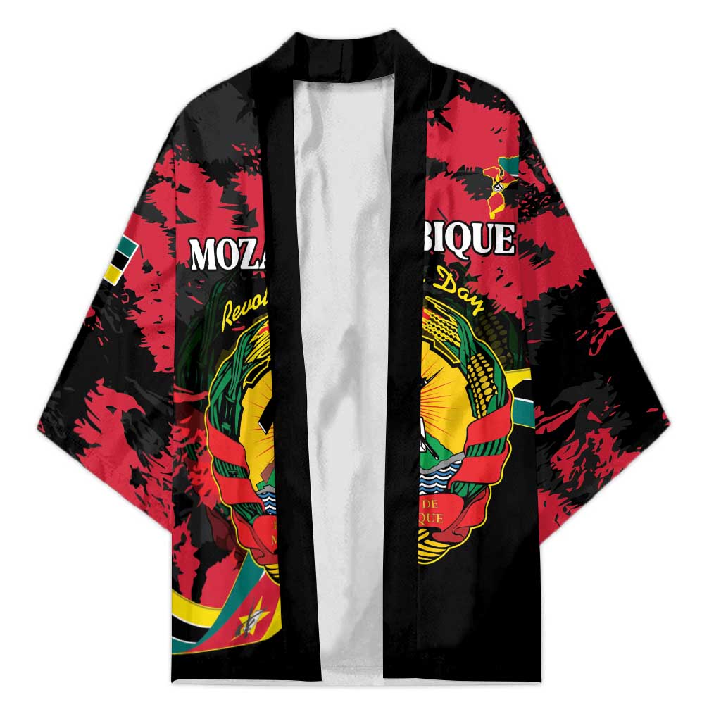 Personalized Mozambique Revolution Day Kimono Coat Of Arms FRELIMO - Wonder Print Shop