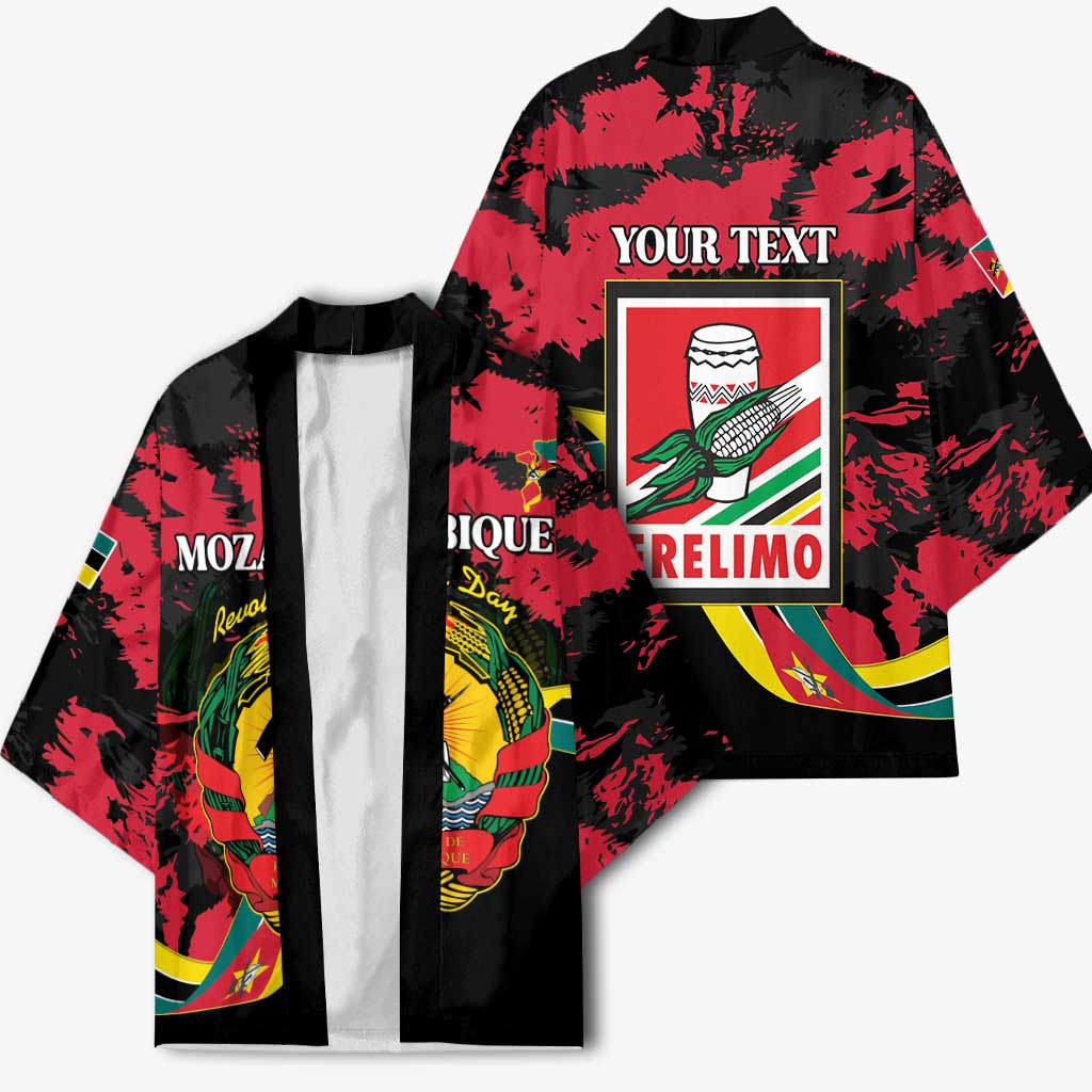Personalized Mozambique Revolution Day Kimono Coat Of Arms FRELIMO - Wonder Print Shop