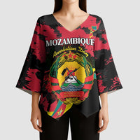 Personalized Mozambique Revolution Day Kimono Sleeve Blouse Coat Of Arms FRELIMO - Wonder Print Shop