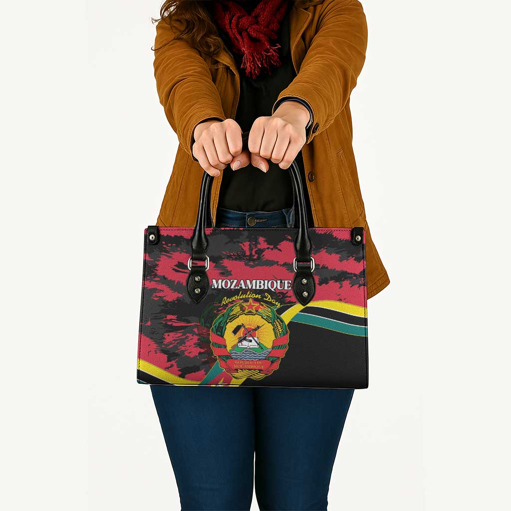 Mozambique Revolution Day Leather Bag Coat Of Arms FRELIMO - Wonder Print Shop
