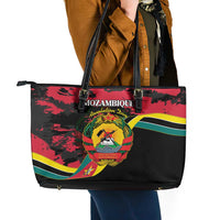 Mozambique Revolution Day Leather Tote Bag Coat Of Arms FRELIMO - Wonder Print Shop
