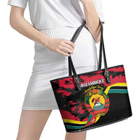 Mozambique Revolution Day Leather Tote Bag Coat Of Arms FRELIMO - Wonder Print Shop