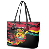 Mozambique Revolution Day Leather Tote Bag Coat Of Arms FRELIMO - Wonder Print Shop