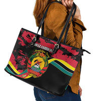 Mozambique Revolution Day Leather Tote Bag Coat Of Arms FRELIMO - Wonder Print Shop