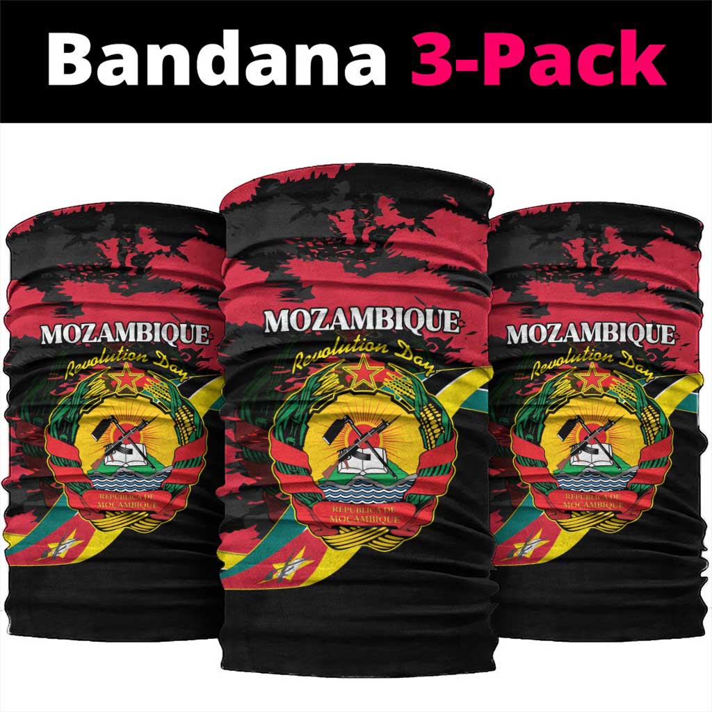 Mozambique Revolution Day Neck Gaiter Coat Of Arms FRELIMO - Wonder Print Shop