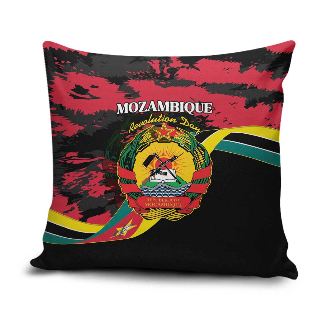 Mozambique Revolution Day Pillow Cover Coat Of Arms FRELIMO - Wonder Print Shop