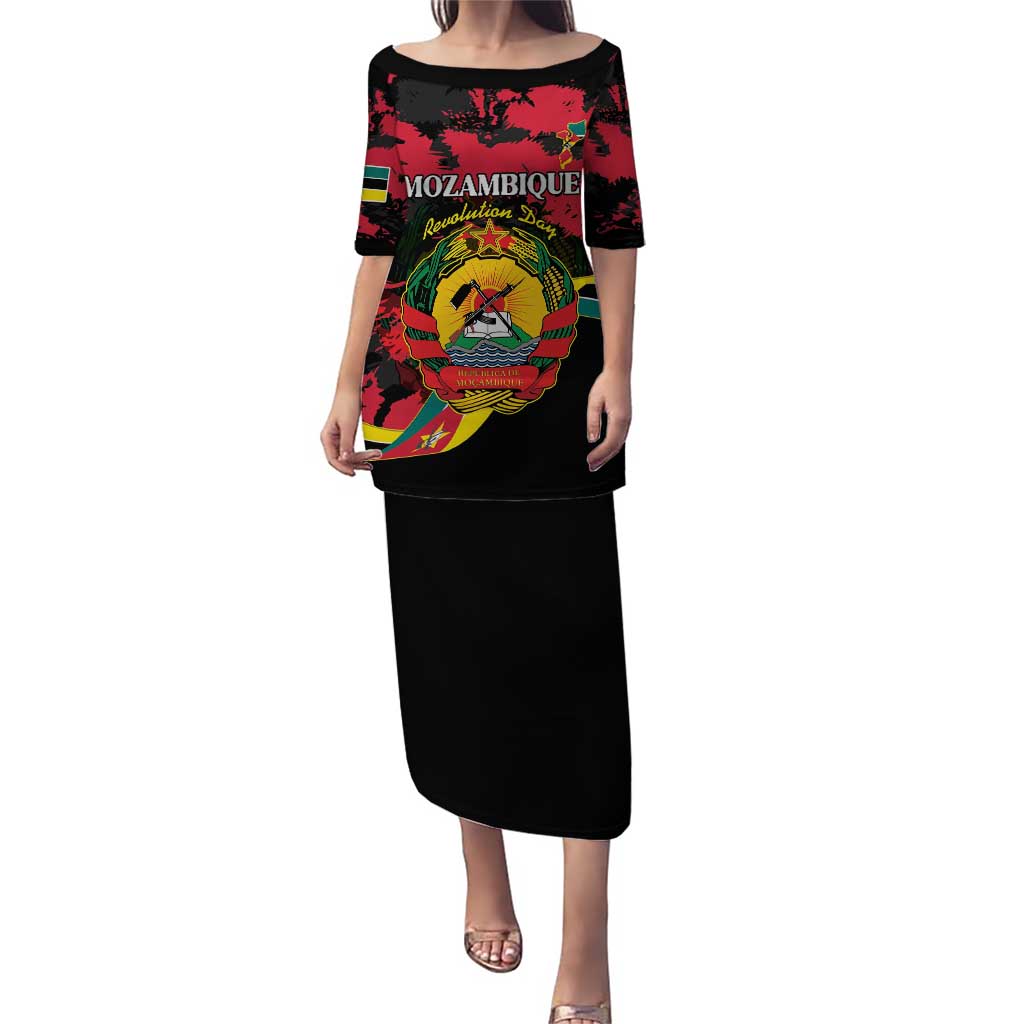 Personalized Mozambique Revolution Day Puletasi Coat Of Arms FRELIMO - Wonder Print Shop