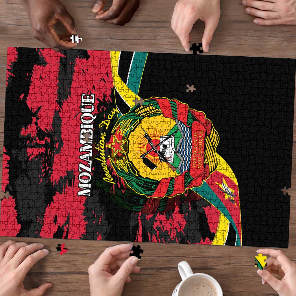 Mozambique Revolution Day Puzzle Coat Of Arms FRELIMO - Wonder Print Shop