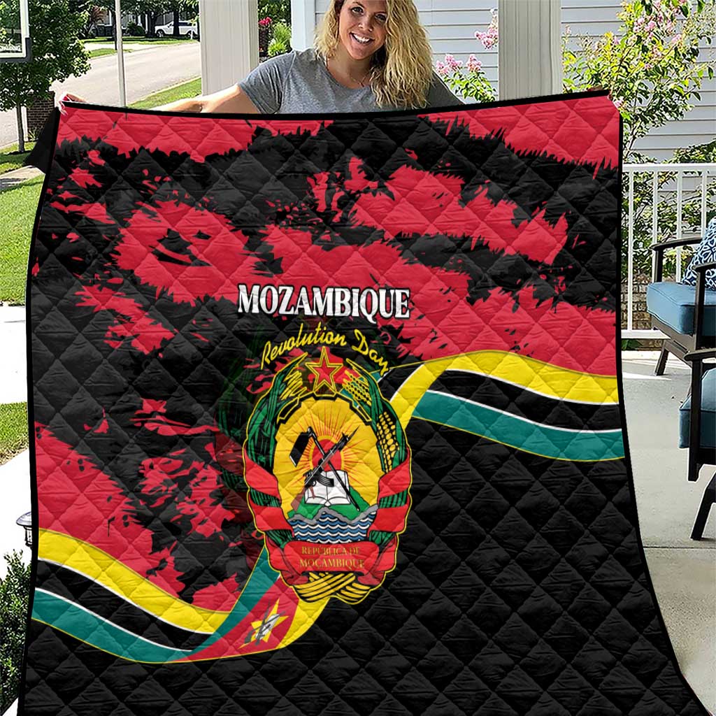 Mozambique Revolution Day Quilt Coat Of Arms FRELIMO - Wonder Print Shop
