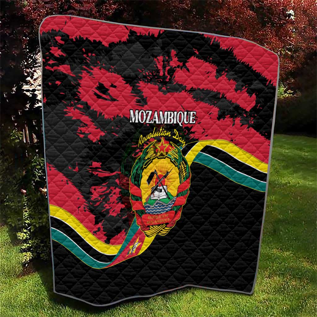 Mozambique Revolution Day Quilt Coat Of Arms FRELIMO - Wonder Print Shop
