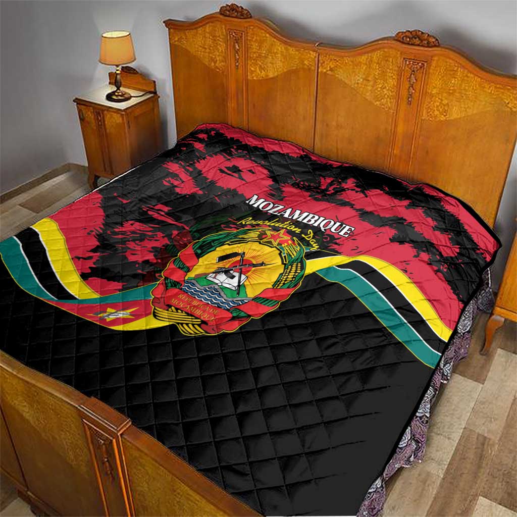Mozambique Revolution Day Quilt Coat Of Arms FRELIMO - Wonder Print Shop