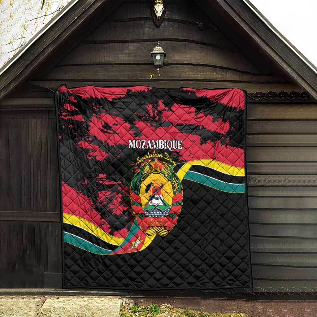 Mozambique Revolution Day Quilt Coat Of Arms FRELIMO - Wonder Print Shop