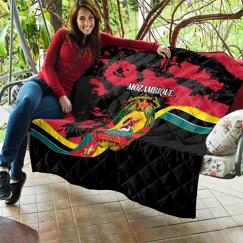 Mozambique Revolution Day Quilt Coat Of Arms FRELIMO - Wonder Print Shop