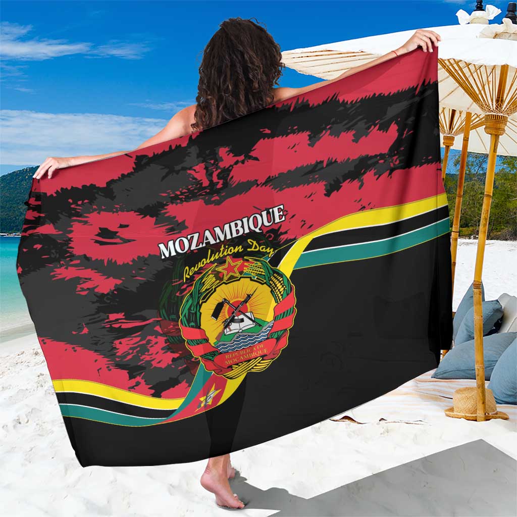 Mozambique Revolution Day Sarong Coat Of Arms FRELIMO - Wonder Print Shop