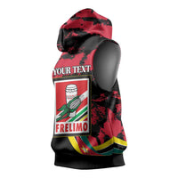 Personalized Mozambique Revolution Day Sleeveless Hoodie Coat Of Arms FRELIMO - Wonder Print Shop