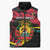 Personalized Mozambique Revolution Day Sleeveless Puffer Jacket Coat Of Arms FRELIMO - Wonder Print Shop