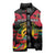 Personalized Mozambique Revolution Day Sleeveless Puffer Jacket Coat Of Arms FRELIMO - Wonder Print Shop