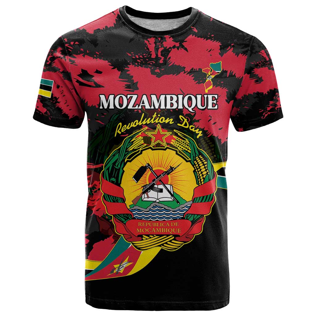 Personalized Mozambique Revolution Day T Shirt Coat Of Arms FRELIMO - Wonder Print Shop
