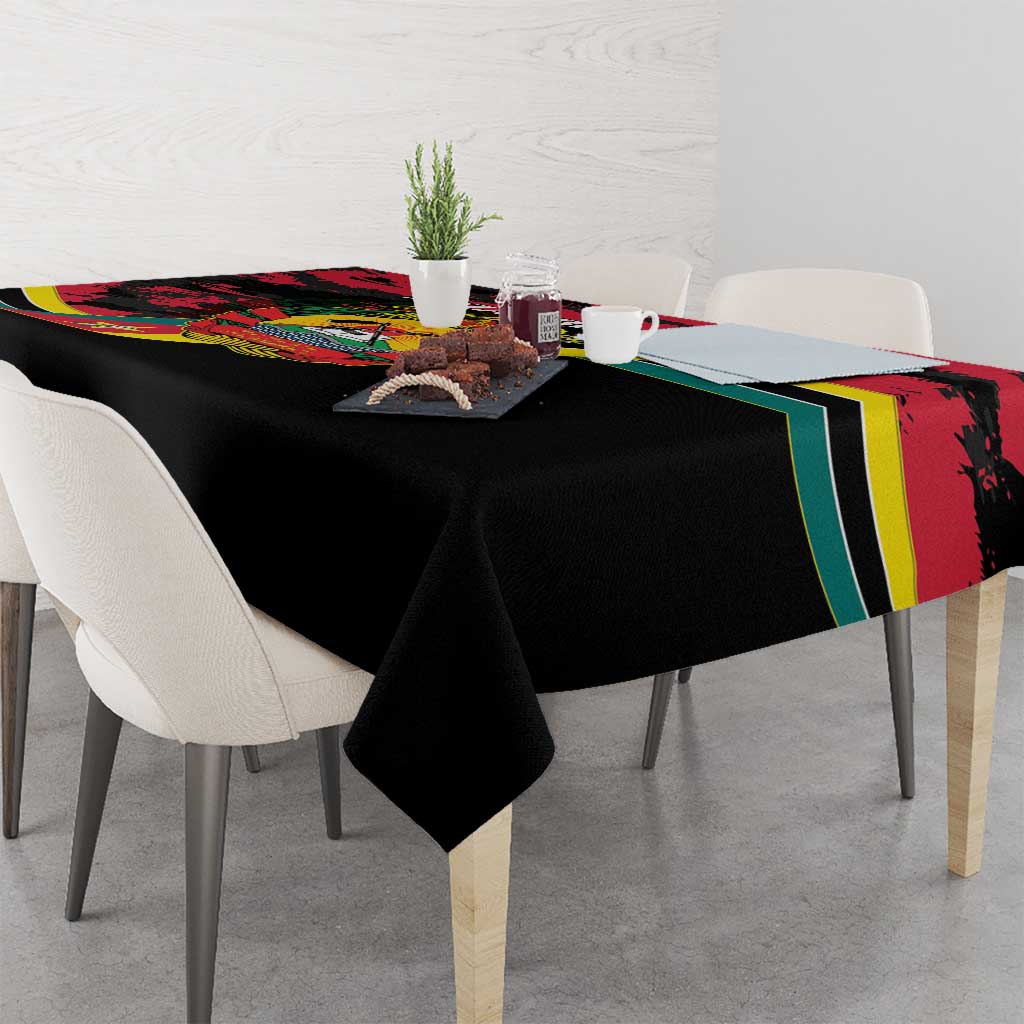 Mozambique Revolution Day Tablecloth Coat Of Arms FRELIMO - Wonder Print Shop