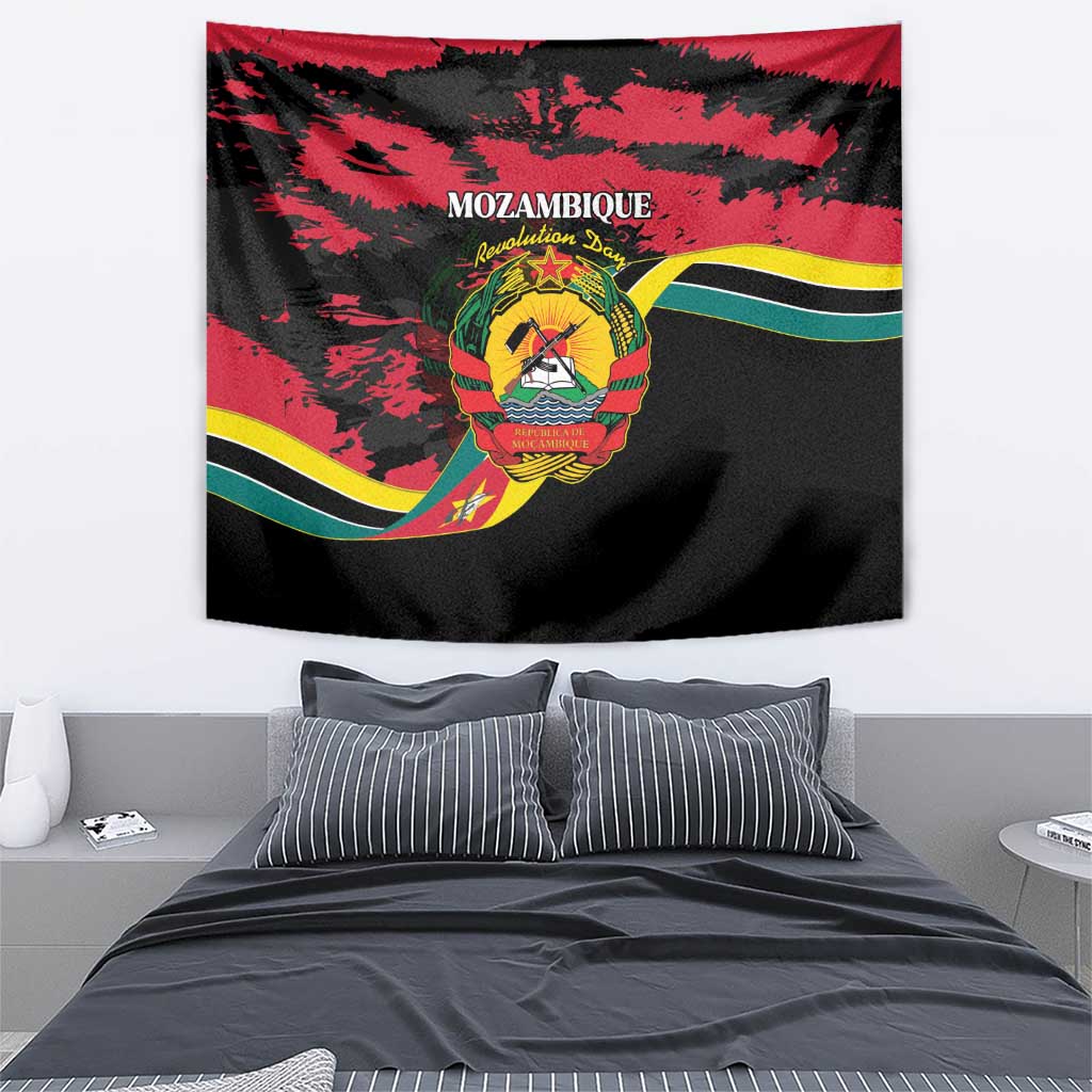 Mozambique Revolution Day Tapestry Coat Of Arms FRELIMO - Wonder Print Shop