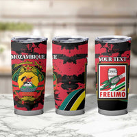 Personalized Mozambique Revolution Day Tumbler Cup Coat Of Arms FRELIMO - Wonder Print Shop