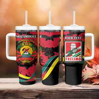 Personalized Mozambique Revolution Day Tumbler With Handle Coat Of Arms FRELIMO - Wonder Print Shop