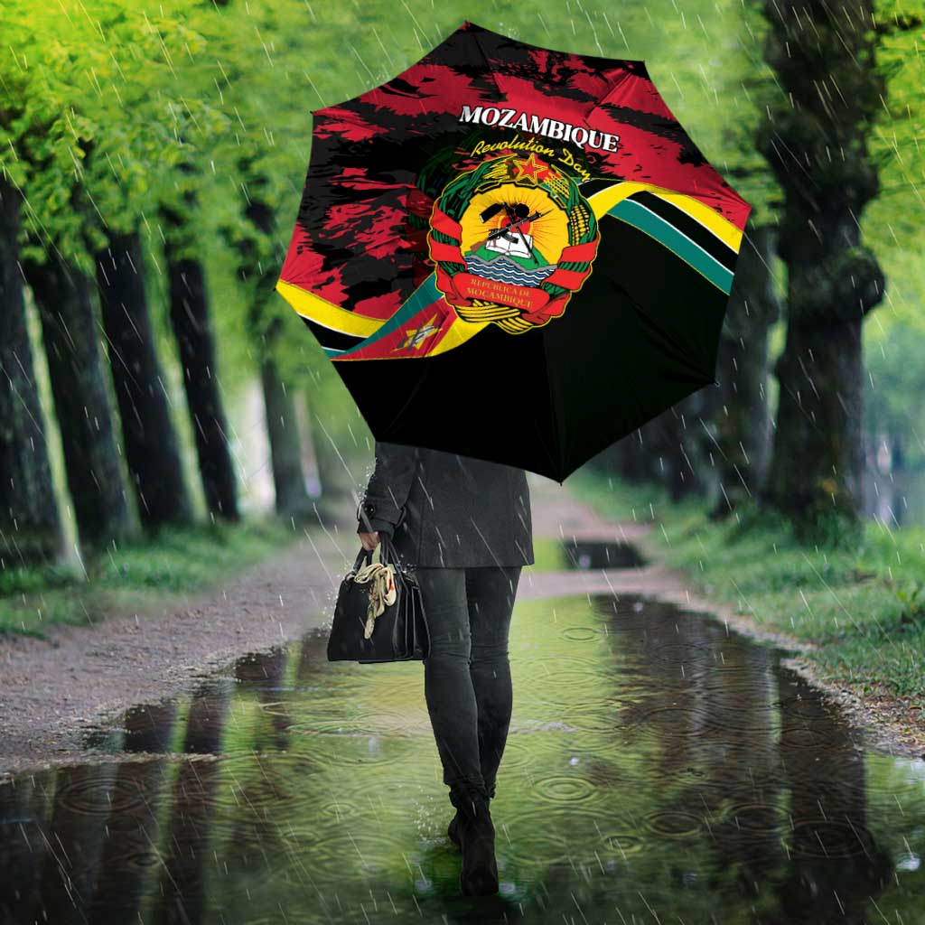 Mozambique Revolution Day Umbrella Coat Of Arms FRELIMO - Wonder Print Shop