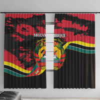 Mozambique Revolution Day Window Curtain Coat Of Arms FRELIMO - Wonder Print Shop