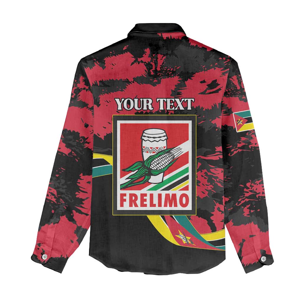 Personalized Mozambique Revolution Day Women Casual Shirt Coat Of Arms FRELIMO - Wonder Print Shop